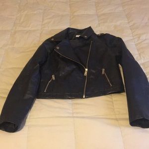 Charlotte Russe faux leather moto jacket